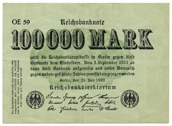 Framed Print : Historical banknote, Reichsbanknote