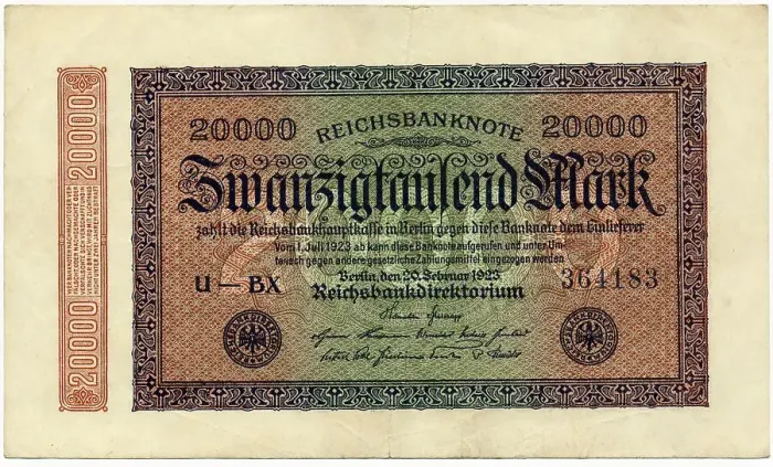 Framed Print : Historical banknote, Reichsbanknote Framed Print : Historical banknote, Reichsbanknote