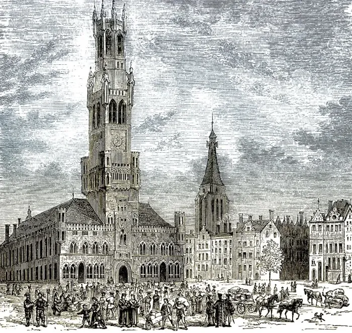 Framed Print : Historical cityscape of Bruges