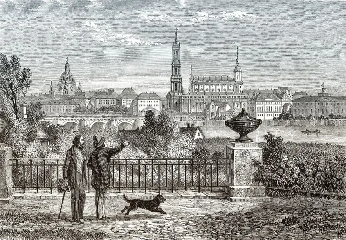 Framed Print : Historical cityscape of Dresden Framed Print : Historical cityscape of Dresden