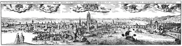 Framed Print : Historical cityscape, Frankfurt Main