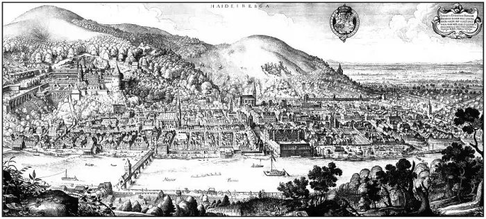 Framed Print : Historical cityscape, Heidelberg Framed Print : Historical cityscape, Heidelberg