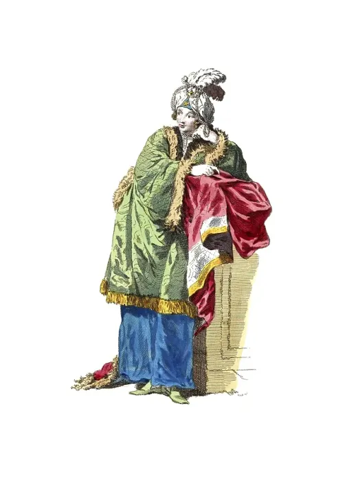 Framed Print : Historical clothing, fashion over time, clothing of the white sultana in 1749, Ottoman Empire, digitally restored reproduction of a model from the 18th / 19th century, exact date unknown Framed Print : Historical clothing, fashion over time, clothing of the white sultana in 1749, Ottoman Empire, digitally restored reproduction of a model from the 18th / 19th century, exact date unknown