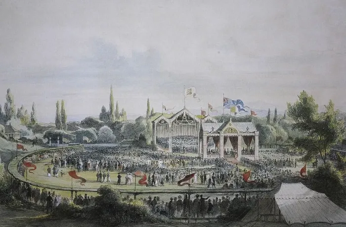 Framed Print : Historical, digitally restored reproduction from a 19th century original