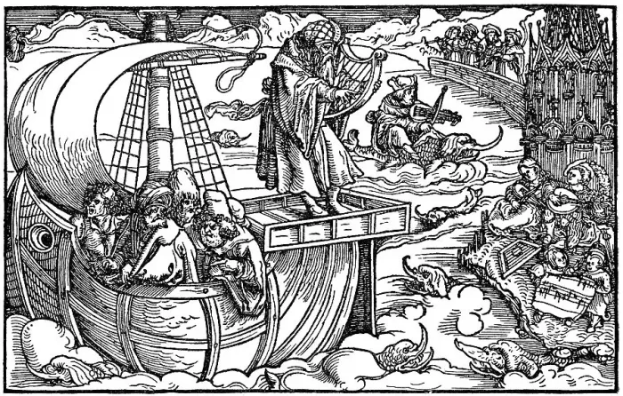 Framed Print : Historical drawing from the 14th Century
