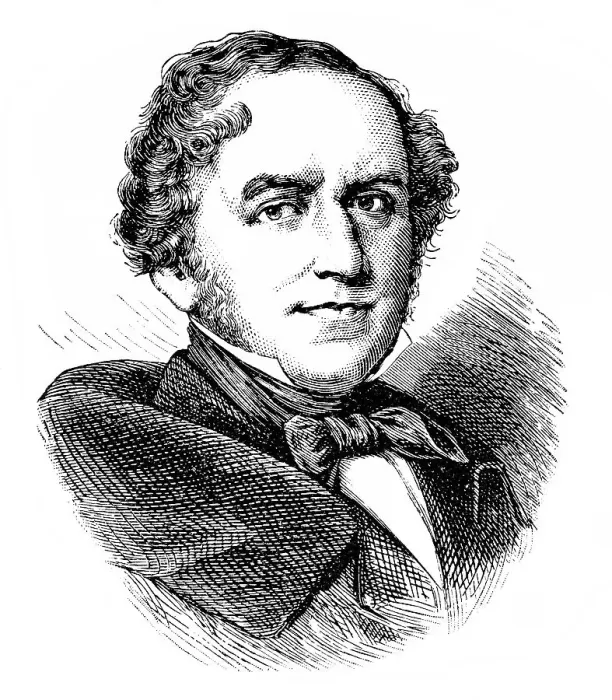 Framed Print : Historical drawing from the 19th Century