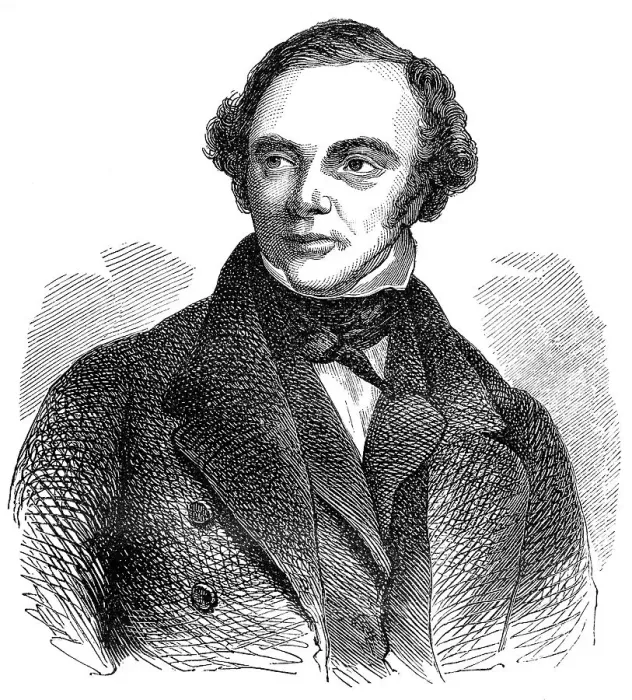 Framed Print : Historical drawing from the 19th century