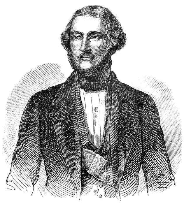Framed Print : Historical drawing from the 19th century