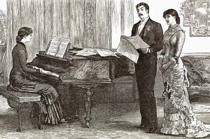 Framed Print : Historical drawing from England