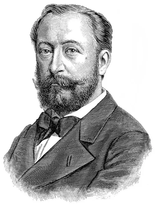Framed Print : Historical drawing, portrait of Charles Camille Saint-Saens
