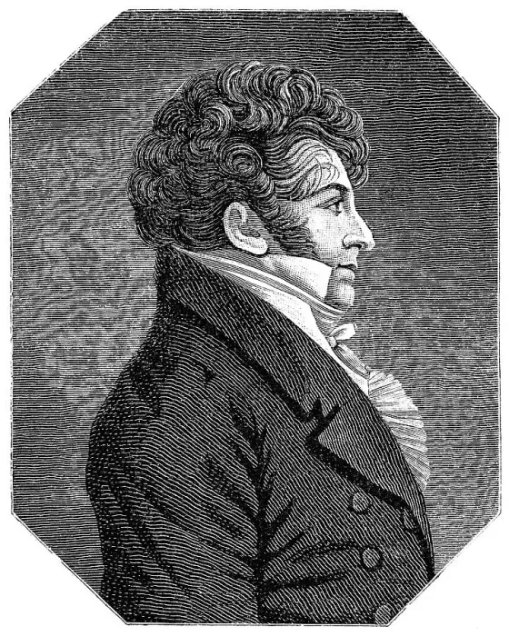 Framed Print : Historical drawing, portrait of Francois-Adrien Boieldieu