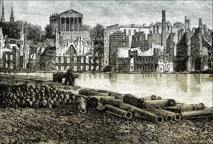 Framed Print : Historical drawing, US-American history