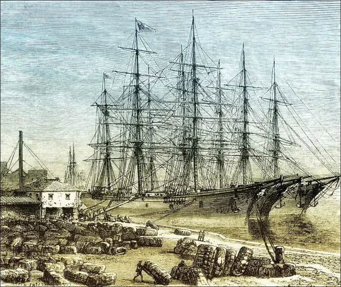 Framed Print : Historical drawing, US-American history