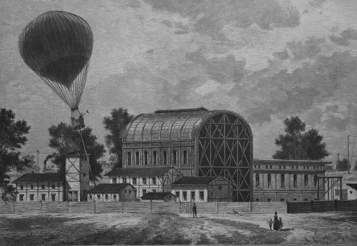 Framed Print : Historical engraving, buildings of the airship department at Tempelhof Field in Berlin Framed Print : Historical engraving, buildings of the airship department at Tempelhof Field in Berlin