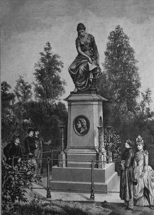 Framed Print : Historical engraving, Mozart's tomb in Vienna