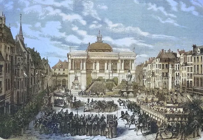 Framed Print : Historical festival 1869 in Saint Omer Framed Print : Historical festival 1869 in Saint Omer