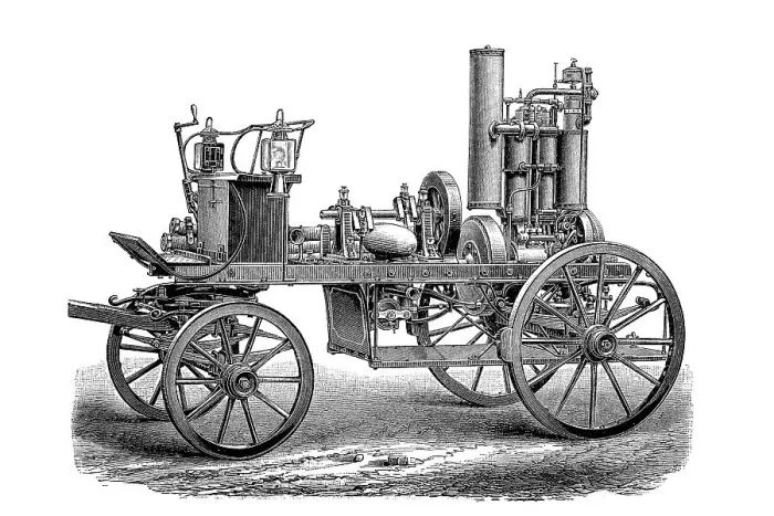 Framed Print : Historical fire pump with petrol engine from the 19th century Framed Print : Historical fire pump with petrol engine from the 19th century