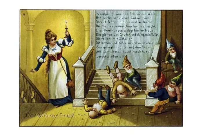 Framed Print : Historical illustration, Heinzelmaennchen