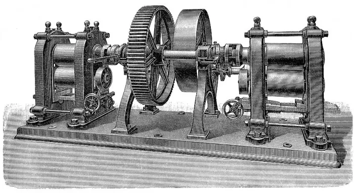 Framed Print : Historical illustration, machine for coin production Framed Print : Historical illustration, machine for coin production