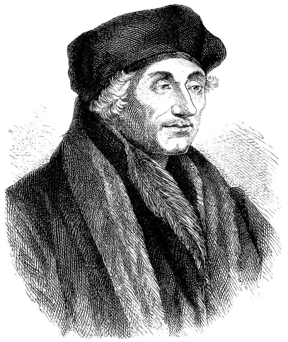 Framed Print : Historical illustration, portrait of Desiderius Erasmus Roterodamus or Erasmus of Rotterdam Framed Print : Historical illustration, portrait of Desiderius Erasmus Roterodamus or Erasmus of Rotterdam