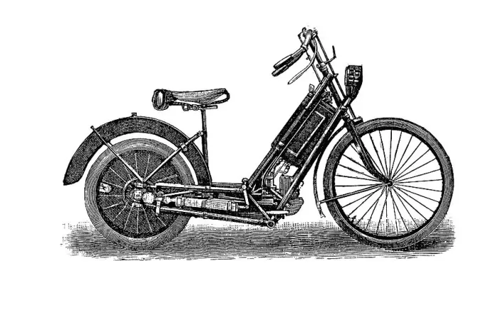 Framed Print : Historical illustration of velocipede