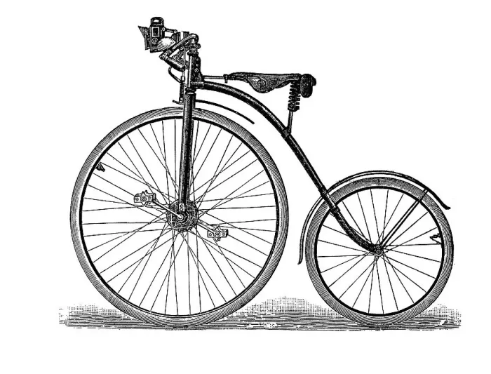 Framed Print : Historical illustration of a velocipede