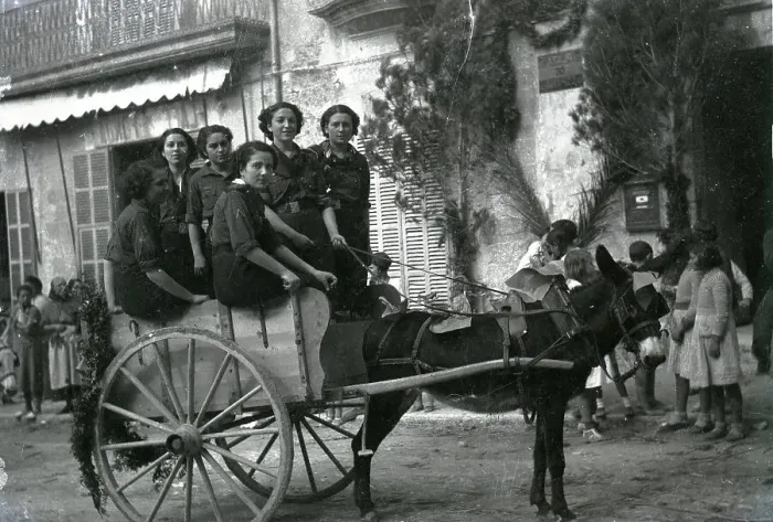 Framed Print : Historical image from the beginning of the 20th century, Porreres, Majorca, Spain, Europe