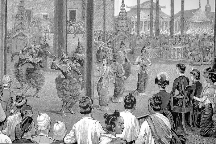 Framed Print : Historical image of the Government Palace of Mandalay