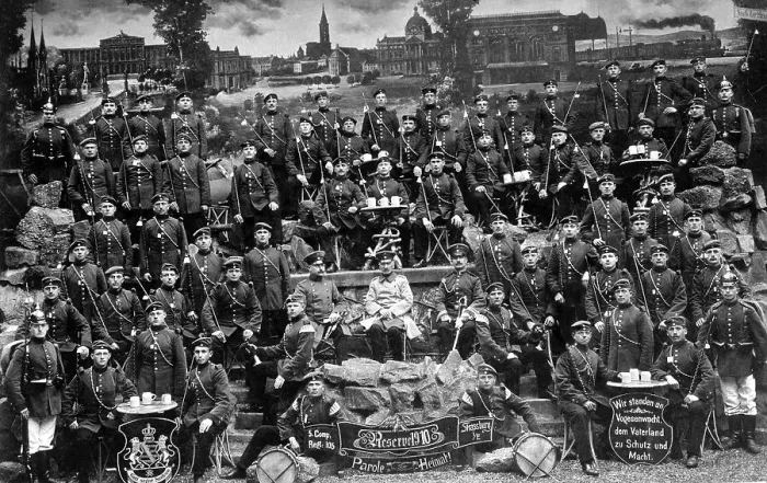 Framed Print : Historical image, soldiers, reservists, ca. 1910 Framed Print : Historical image, soldiers, reservists, ca. 1910