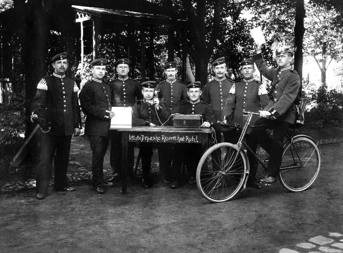 Framed Print : Historical image, soldiers, reservists, ca. 1912 Framed Print : Historical image, soldiers, reservists, ca. 1912