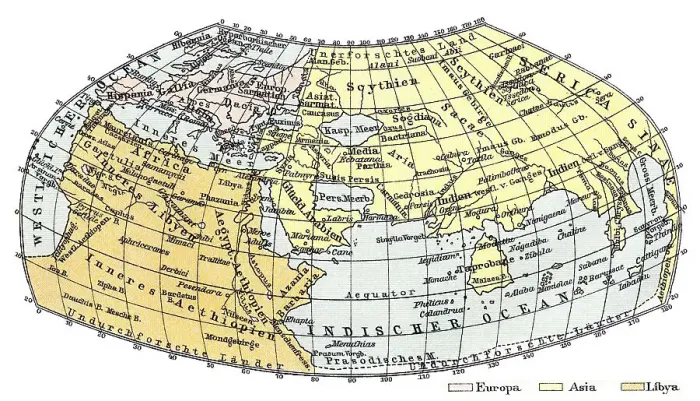 Framed Print : Historical map from the 19th Century