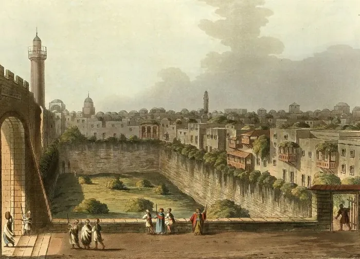Framed Print : Historical Palestine, Pool of Bethesda Jerusalem Framed Print : Historical Palestine, Pool of Bethesda Jerusalem