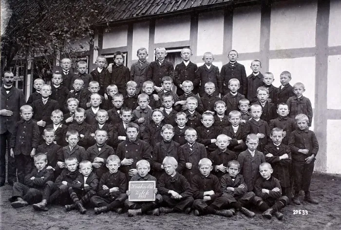 Framed Print : Historical photo, school, Boys´ class Framed Print : Historical photo, school, Boys´ class