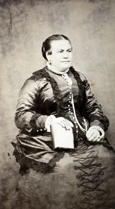 Framed Print : Historical photo, woman holding a bible