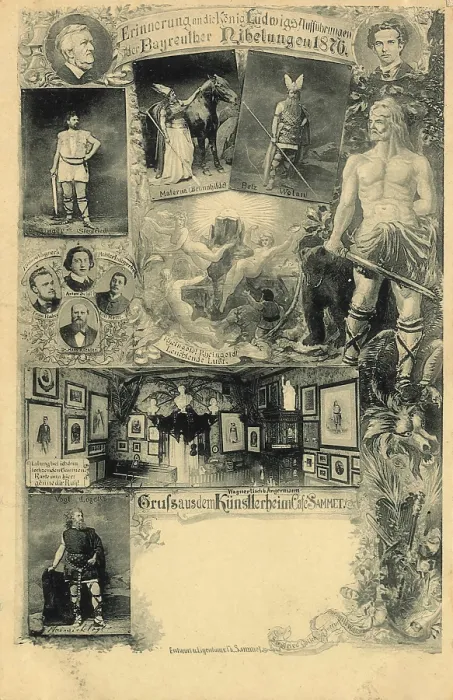 Framed Print : Historical postcard around 1876 Framed Print : Historical postcard around 1876