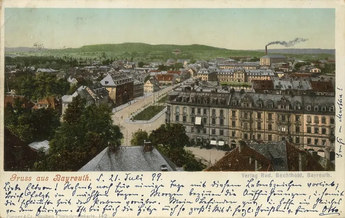 Framed Print : Historical postcard around 1899 Framed Print : Historical postcard around 1899