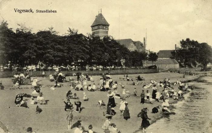Framed Print : Historical postcard around 1900