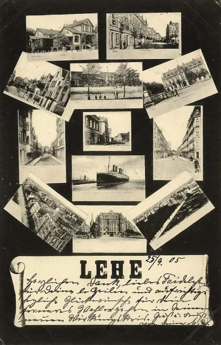 Framed Print : Historical postcard around 1900