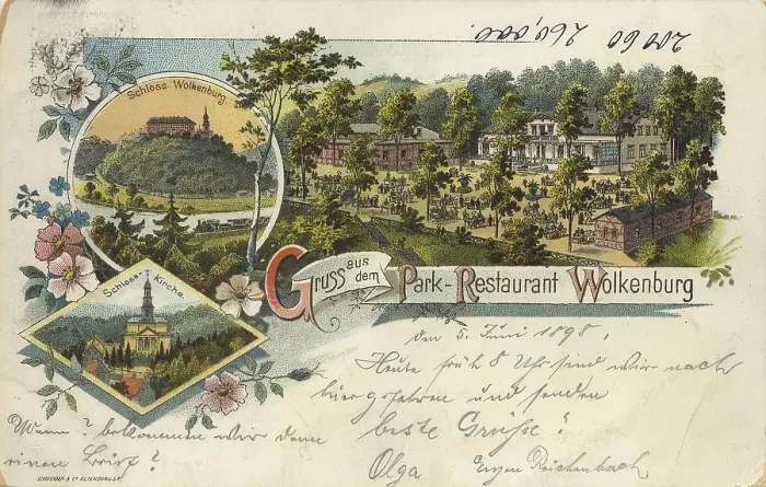 Framed Print : Historical postcard, picture postcard
