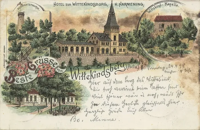 Framed Print : Historical postcard, picture postcard