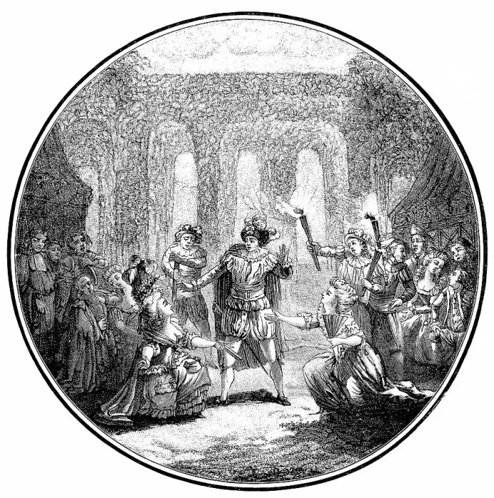 Framed Print : Historical print from the 19th century Framed Print : Historical print from the 19th century