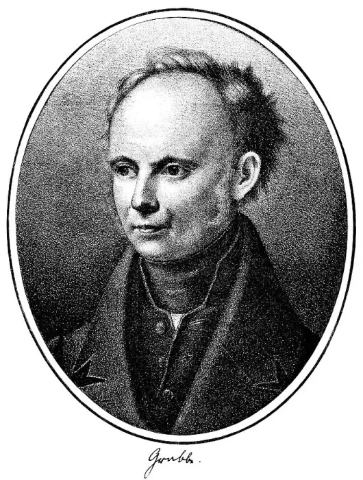 Framed Print : Historical print, engraving, portrait of Christian Dietrich Grabbe