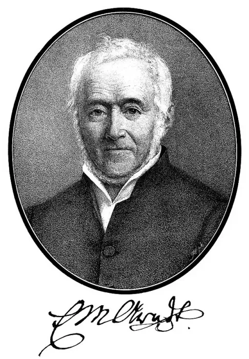 Framed Print : Historical print, engraving, portrait of Ernst Moritz Arndt