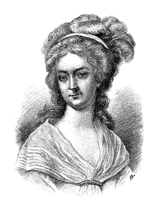 Framed Print : Historical print, portrait of Anna Margaretha or Margarethe Schwan