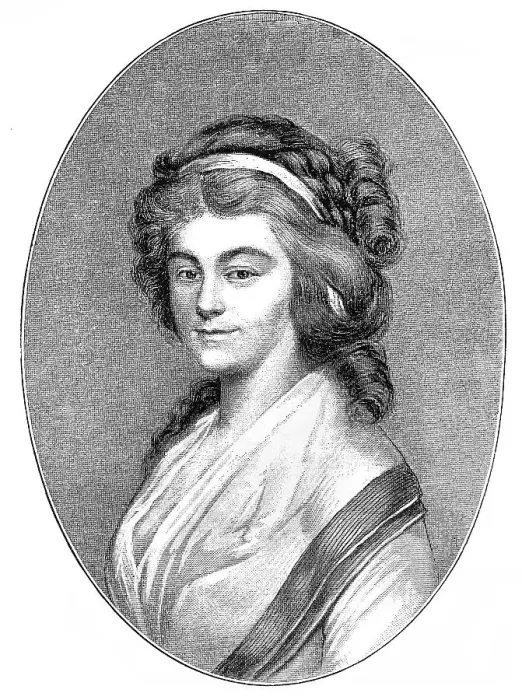 Framed Print : Historical print, portrait of Christophine Reinwald