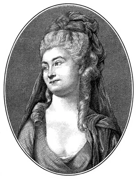 Framed Print : Historical print, portrait of Corona Elisabeth Wilhelmine Schroeter