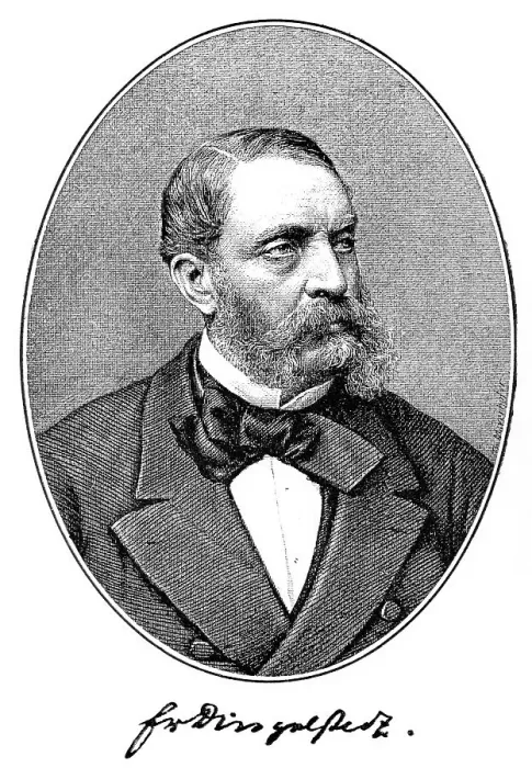 Framed Print : Historical print, portrait of Franz von Dingelstedt