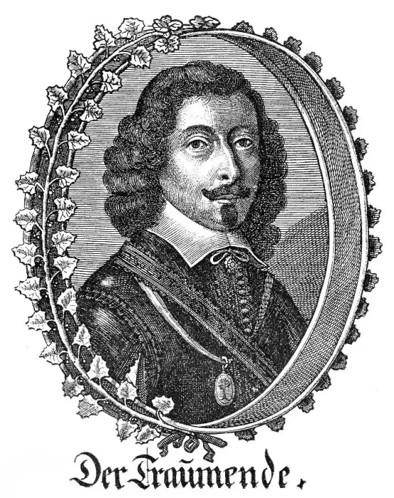 Framed Print : Historical print, portrait of Johann Michael Moscherosch