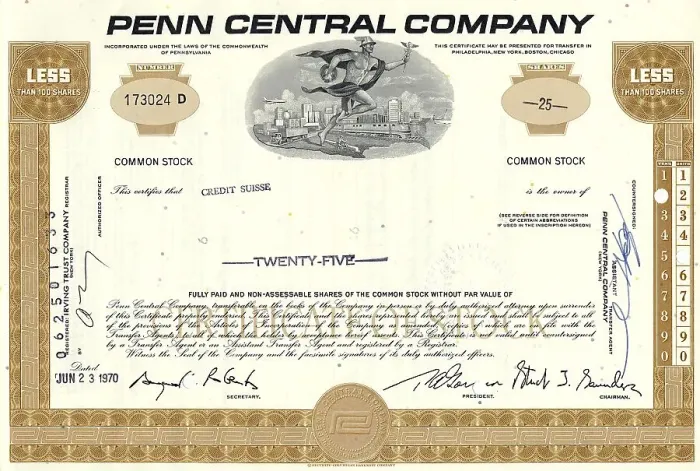 Framed Print : Historical share certificate, detail view of the vignette Framed Print : Historical share certificate, detail view of the vignette