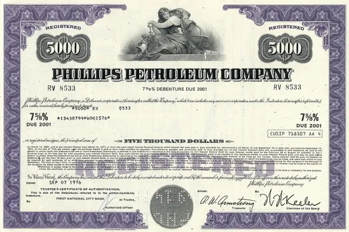 Framed Print : Historical stock certificate of an oil and gas company Framed Print : Historical stock certificate of an oil and gas company